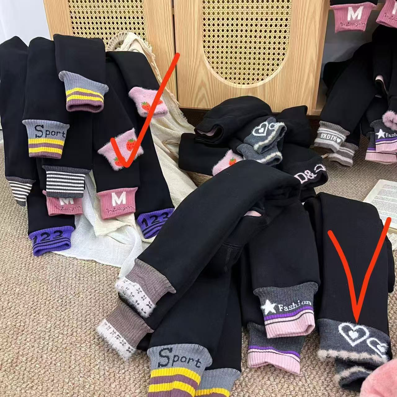 507哈哈家 超好 女童冬季新款洋气百搭时髦加绒加厚保暖打底裤