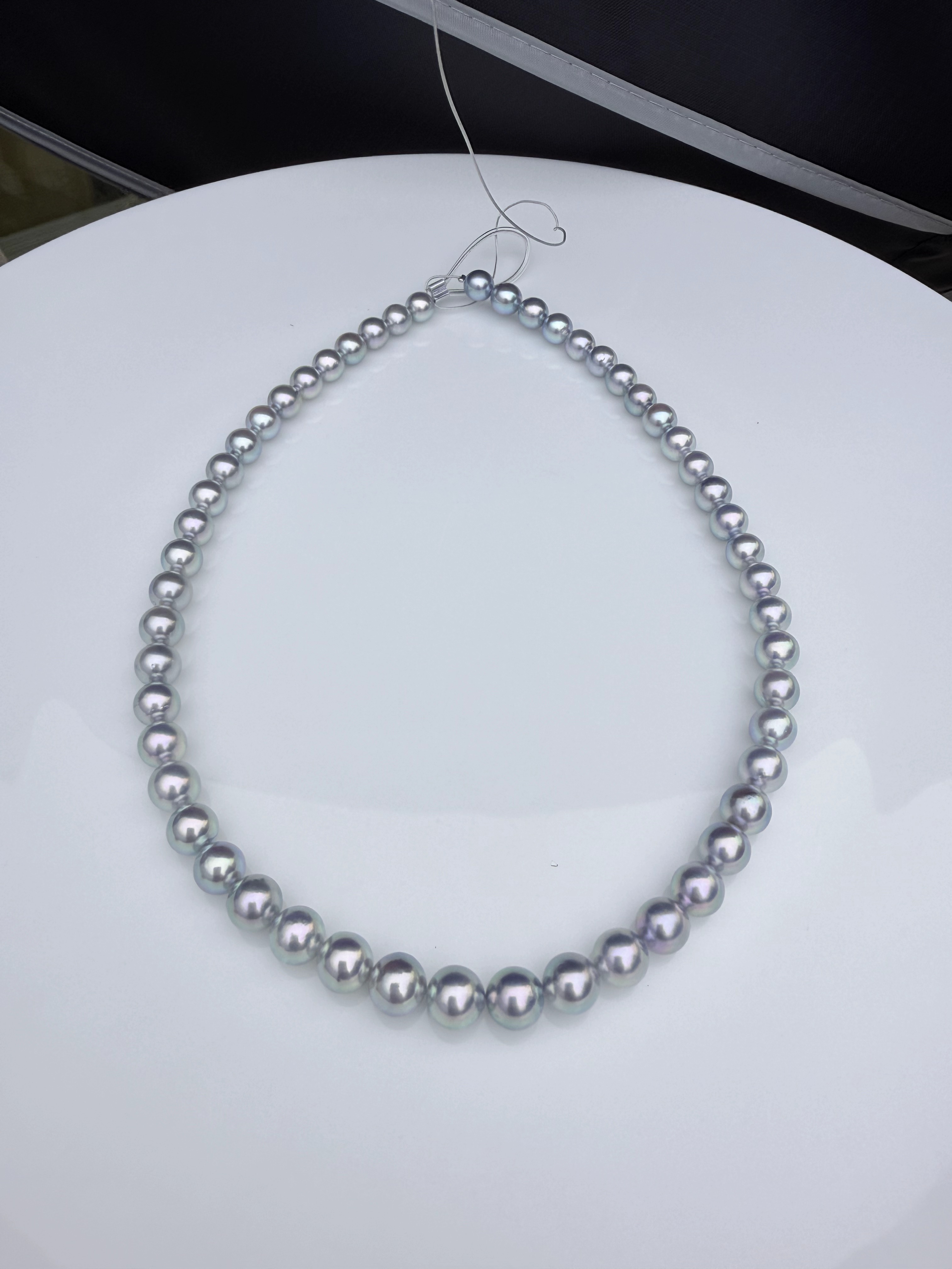  吉尔德三星半 天然海水珍珠 真多麻 7-8mm全珠链 多样性发1