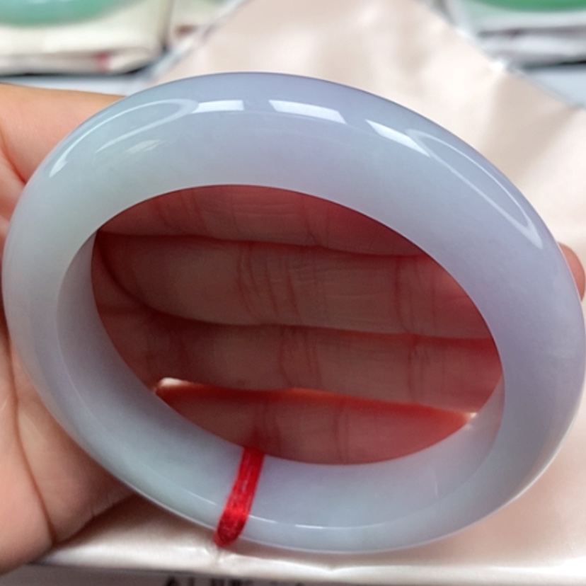 【闪购商品】翡翠手镯未镶嵌冰胶仙紫手镯5455圈26号