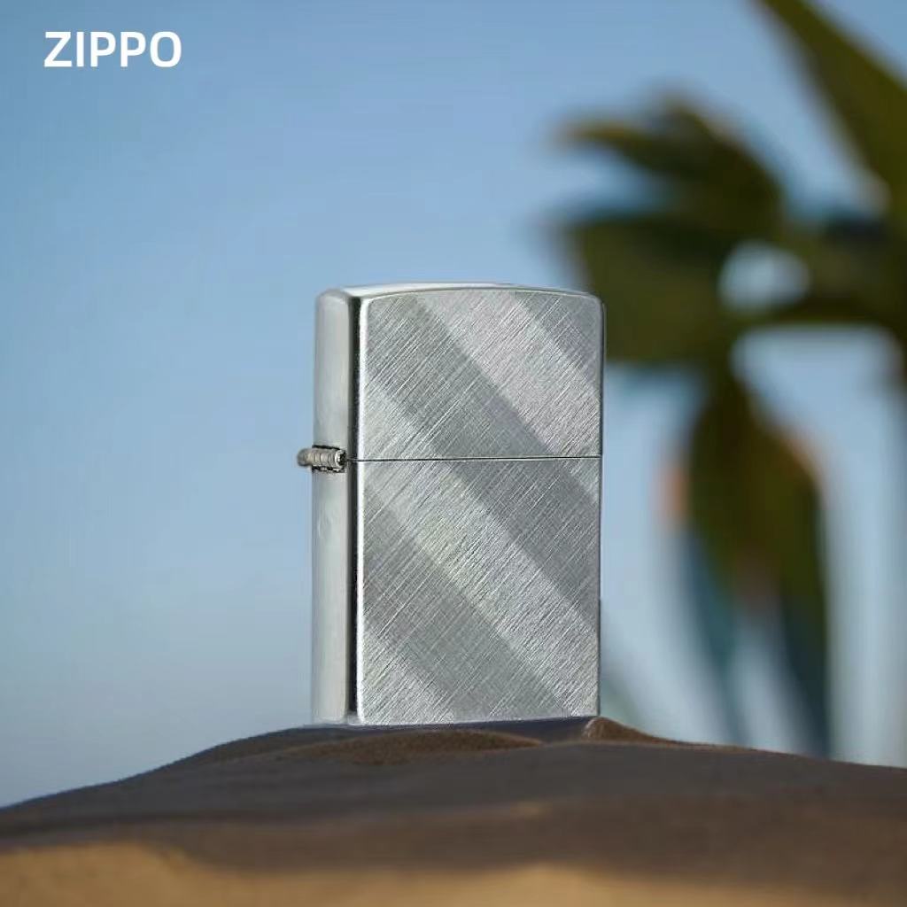 ZIPPO/之宝打火机28182双面斜纹 简约经典防风男士原装 TC9901US