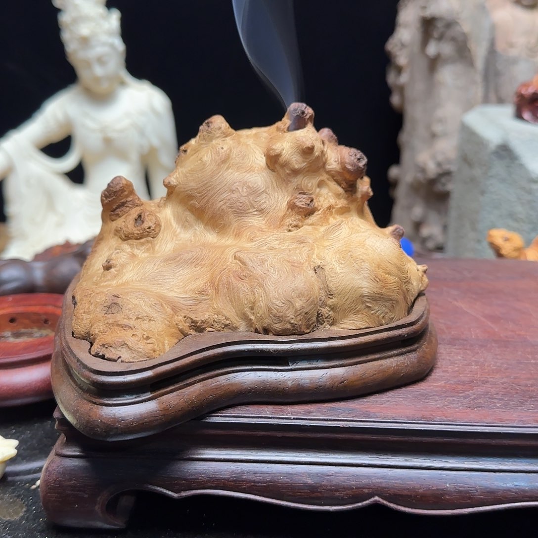 福***饰荔枝木孤品香炉香炉香炉