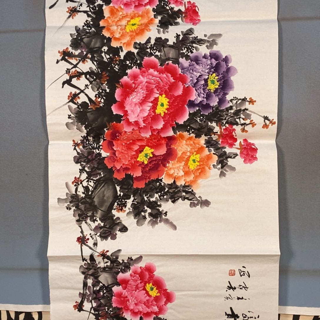 国画421牡丹花盛开的时候