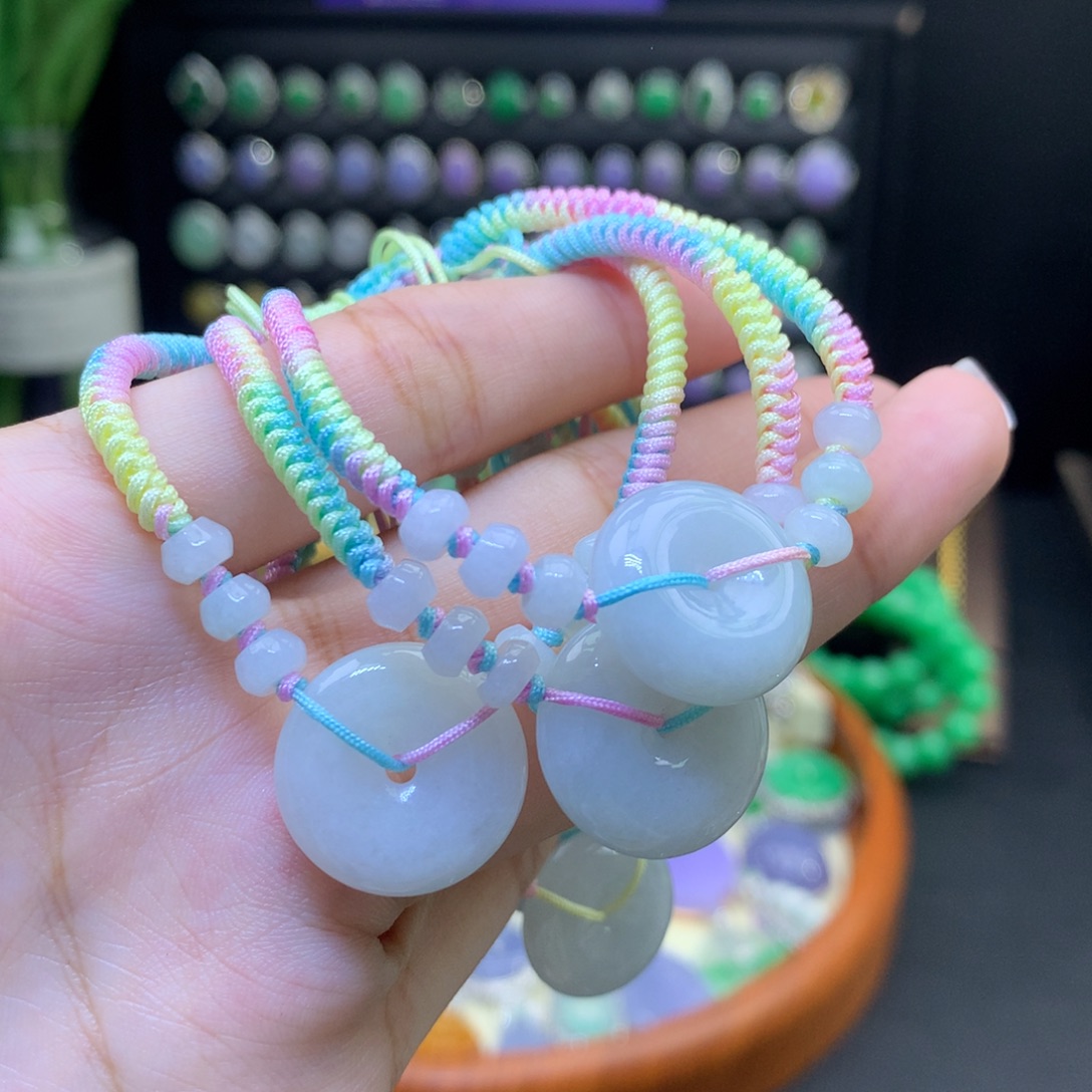 翡翠未镶嵌颈饰天然