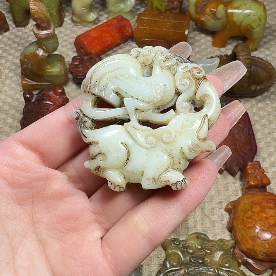 白玉菩提吊坠挂件