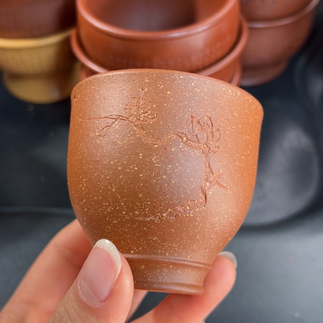 紫砂茶杯微瑕不退不换