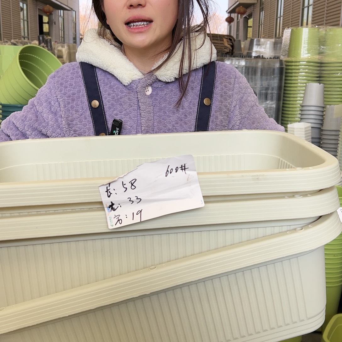 菜盆600#米白3个无托