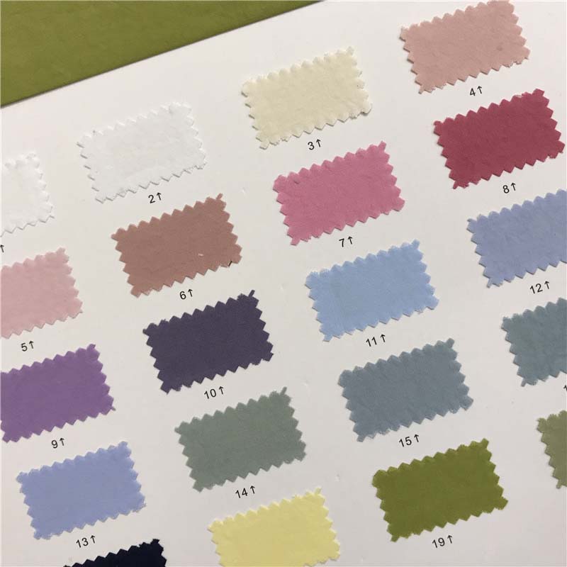 云花绉梭织面料32个颜色现货供应厂家直销砂洗平纹系列8151396