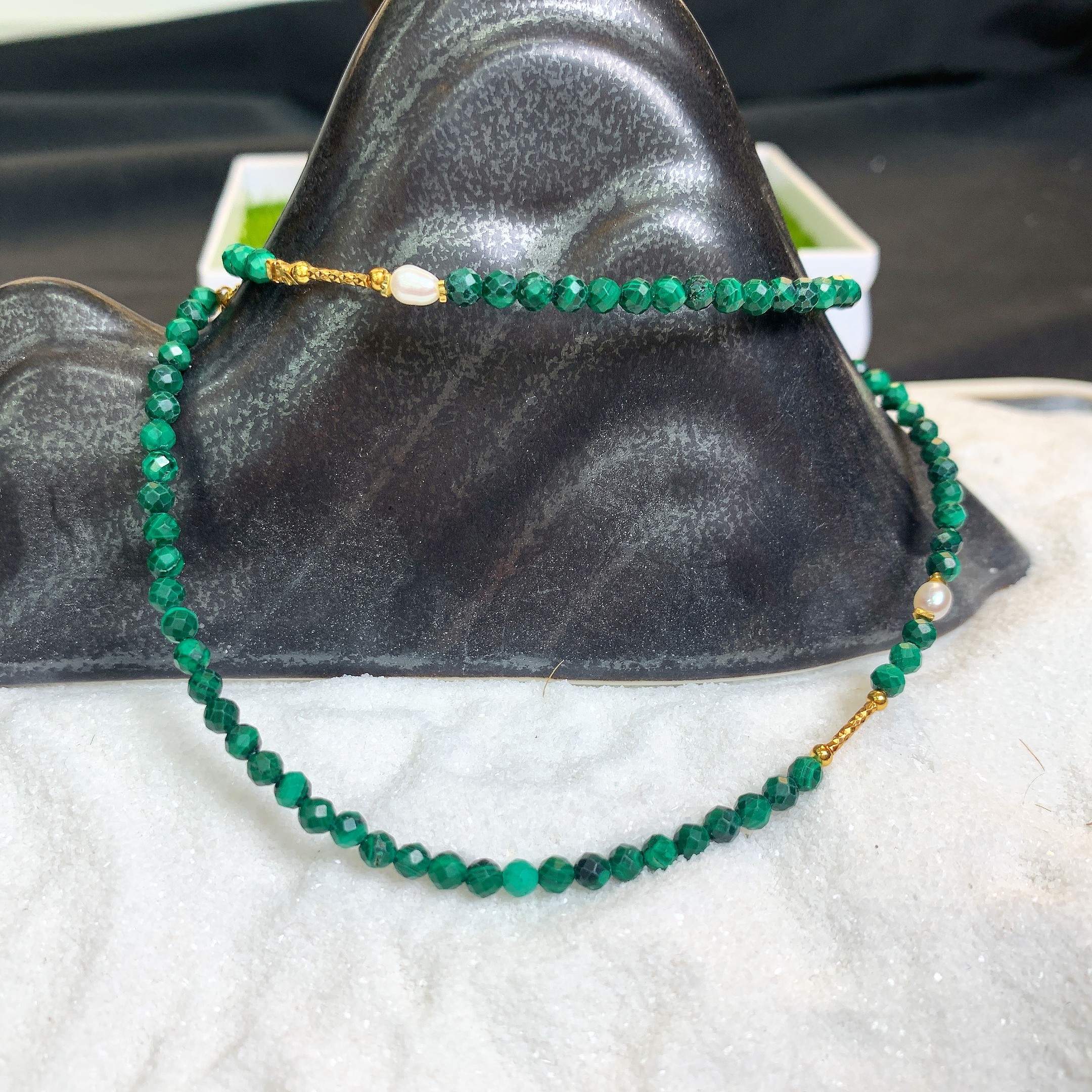 【珠宝一姐】孔雀石项链 2501072073（一件/多样性发货）