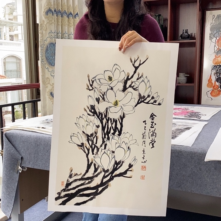 国画纯手绘国画写意作品42*63