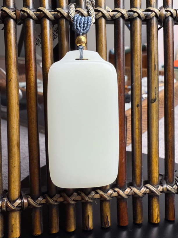 和田玉平安无事牌67.4✖️35✖️12.2