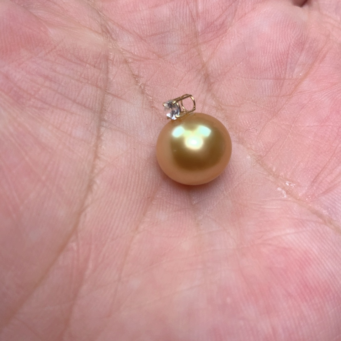 海水珍珠18K金镶嵌颈饰