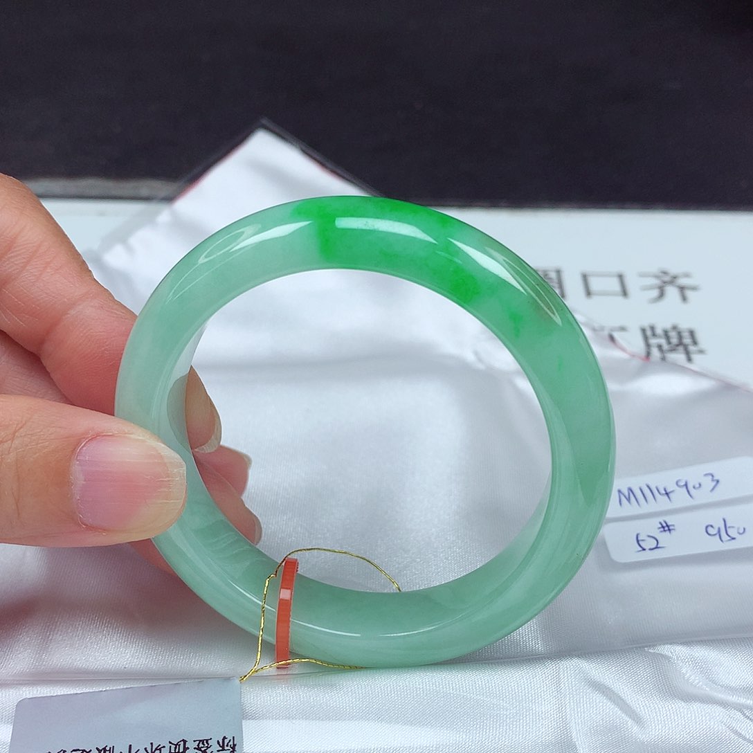 未镶嵌手镯翡翠52圈4903