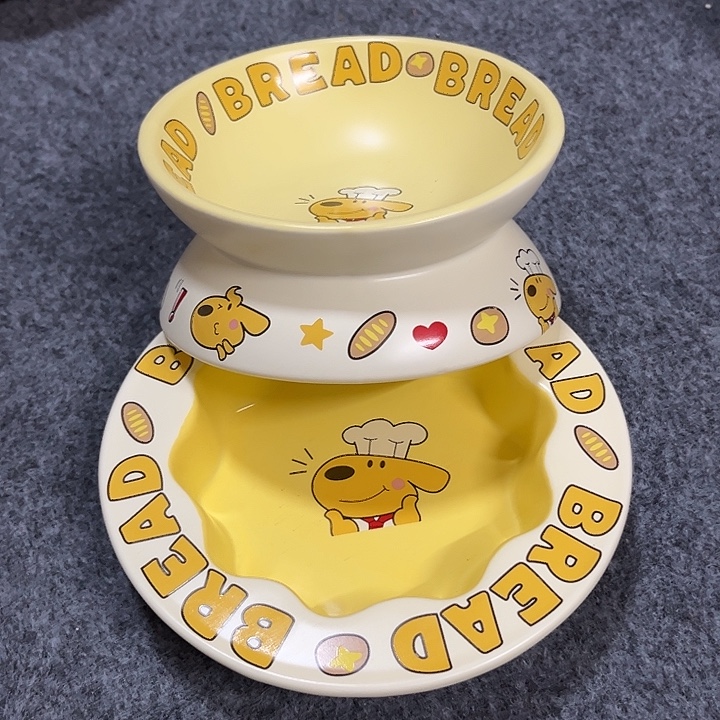 陶陶瓷碗两个装面包