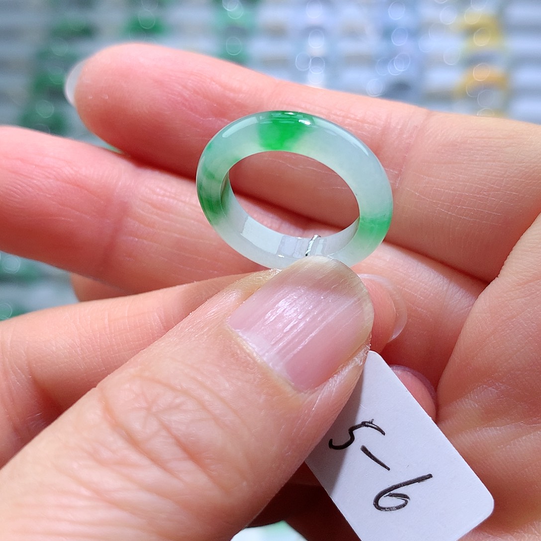 翡翠戒指未镶嵌5-6号