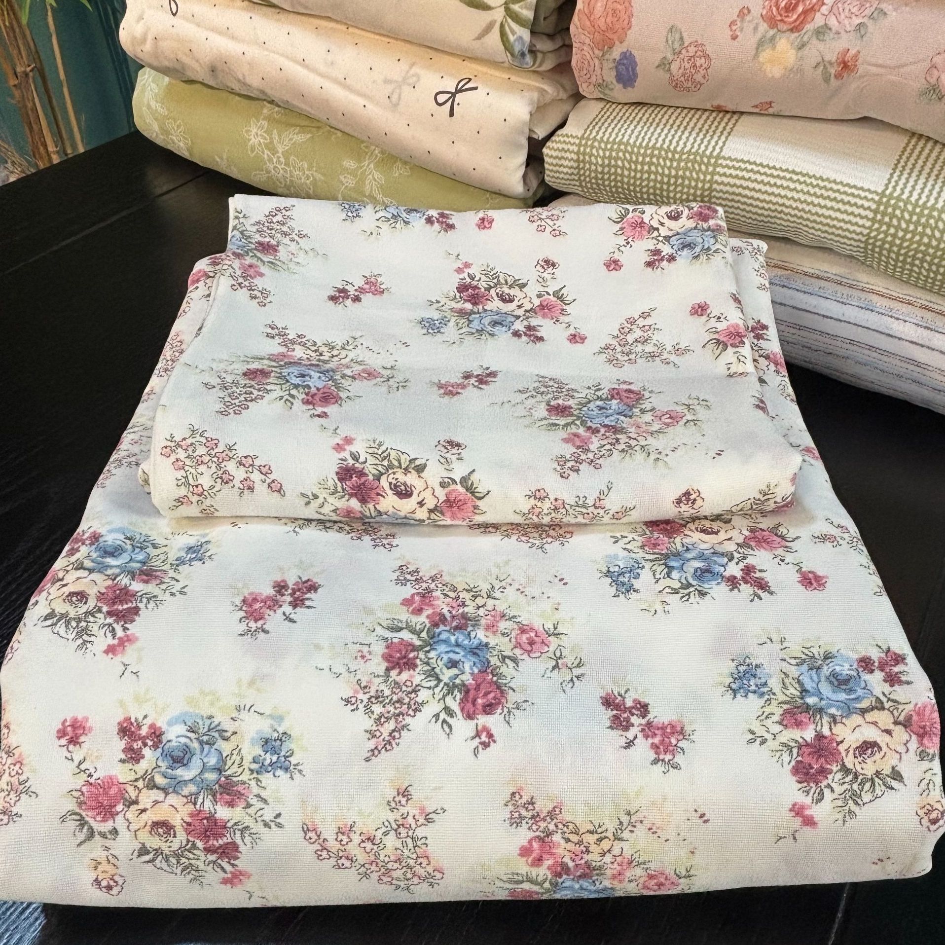 乌市发货 特价三件套双层纱高织 单人三件套