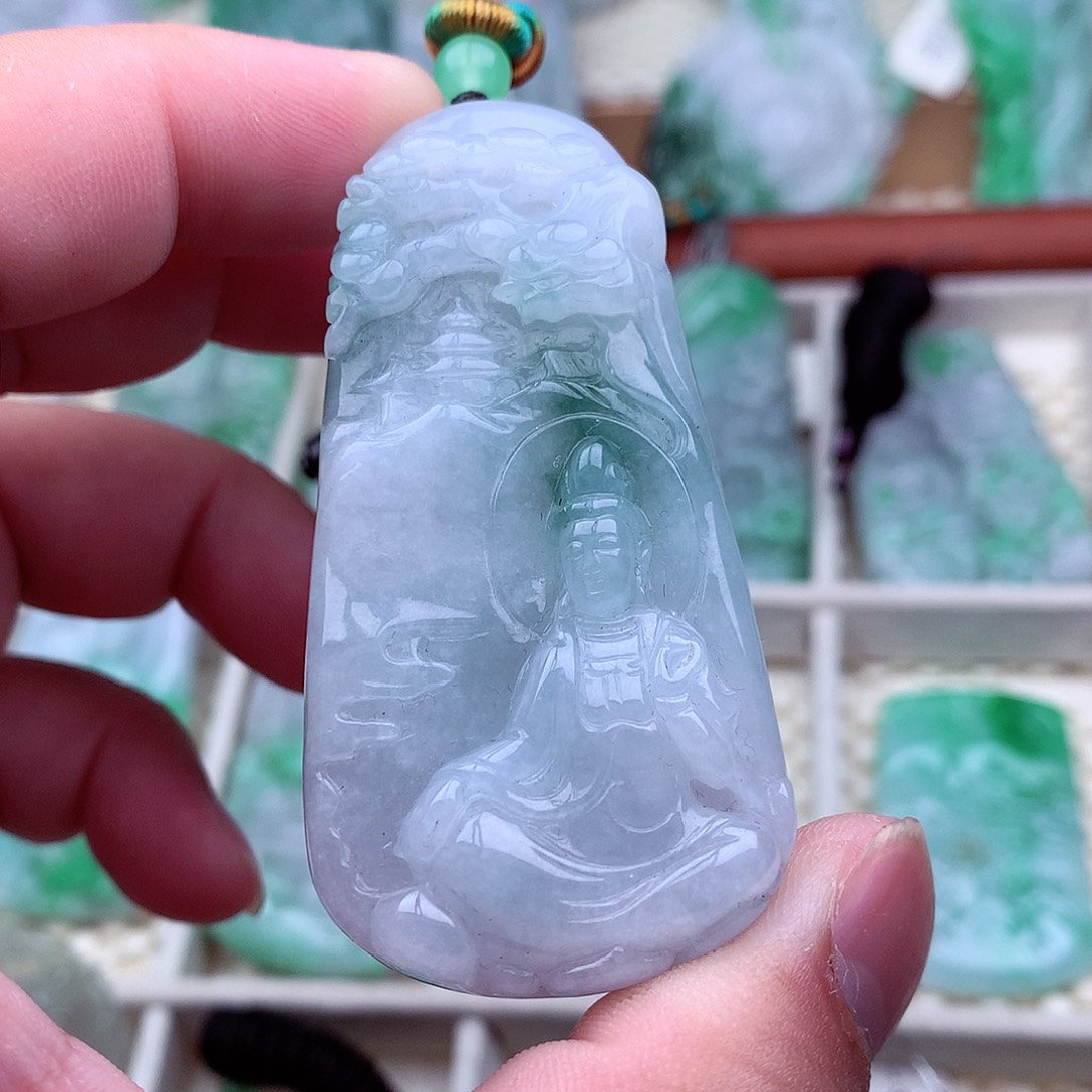 翡翠未镶嵌吊坠(不含链)