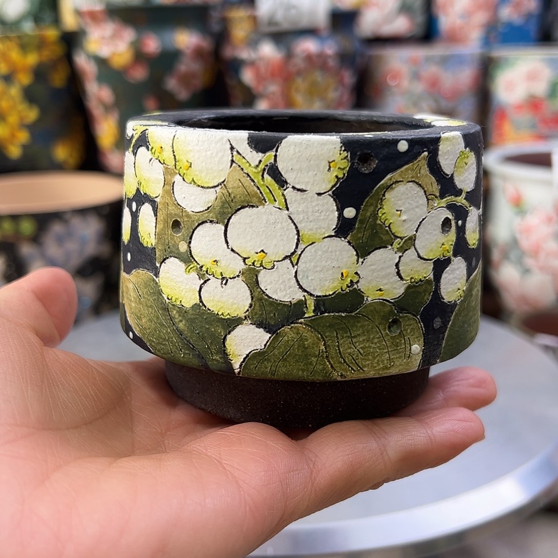 景德镇陶瓷花盆景德镇陶瓷花盆