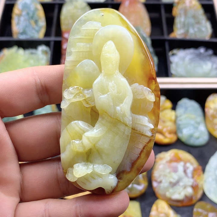 岫玉挂坠未镶嵌挂坠