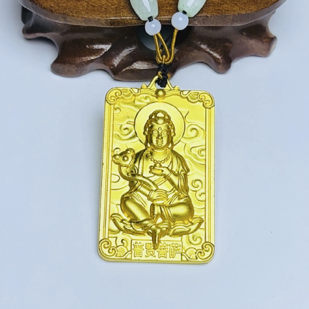 合金吊坠  合金吊坠 手工精工八大守护背百福无事方牌 毛衣链