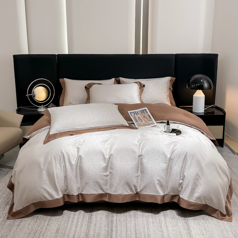 【金志轻奢】超柔亲肤天丝棉银丝色织四件套-琳达/慕斯