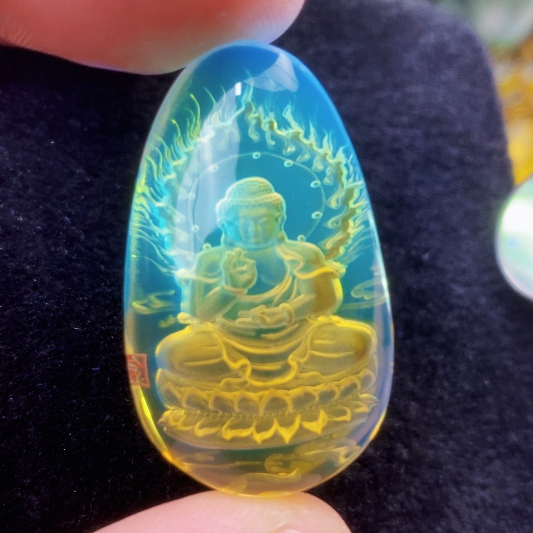 【闪购商品】蓝珀吊坠(不含链)未镶嵌