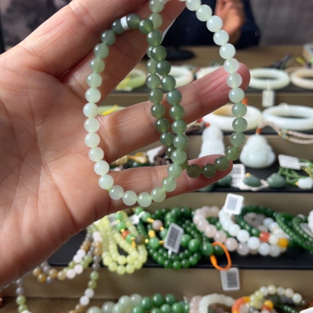 和田玉未镶嵌手链