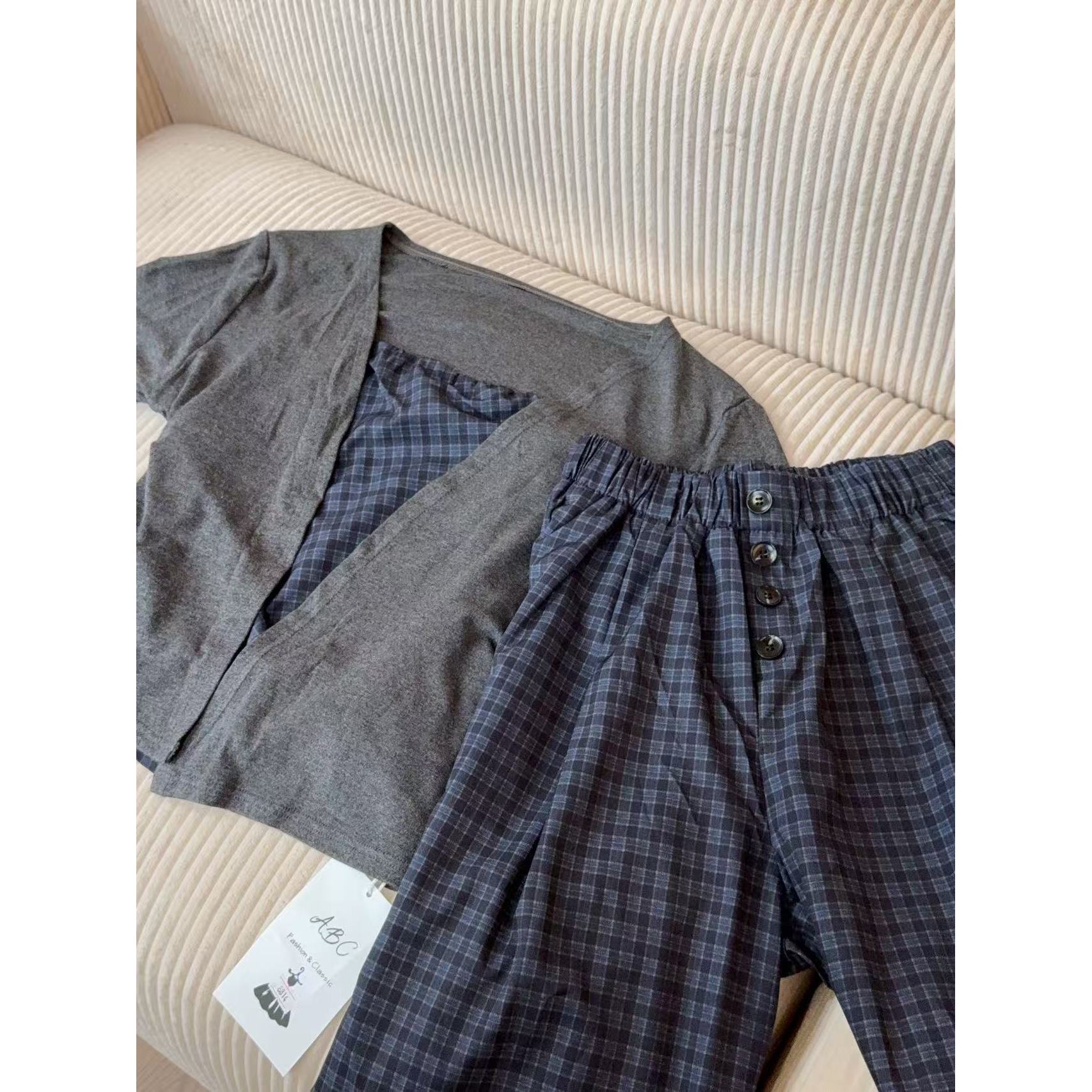 【NO退NO换】鑫燃Kiki 复古休闲百搭三件套 8814 KIKI