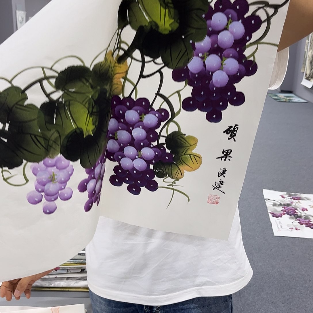 国画国画老师手绘作品