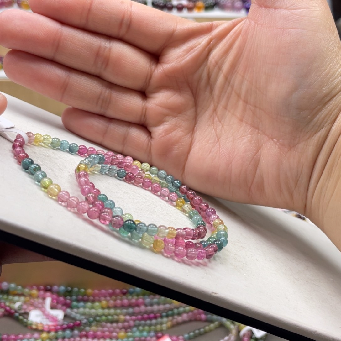 碧玺手串未镶嵌4.3mmmmmmmmmmmmmmmmmmmm