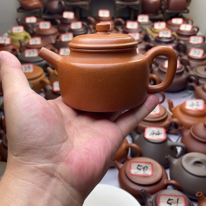 紫砂茶壶宜兴紫砂半手工