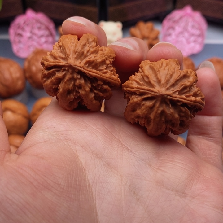 文玩核桃把件九龙筋