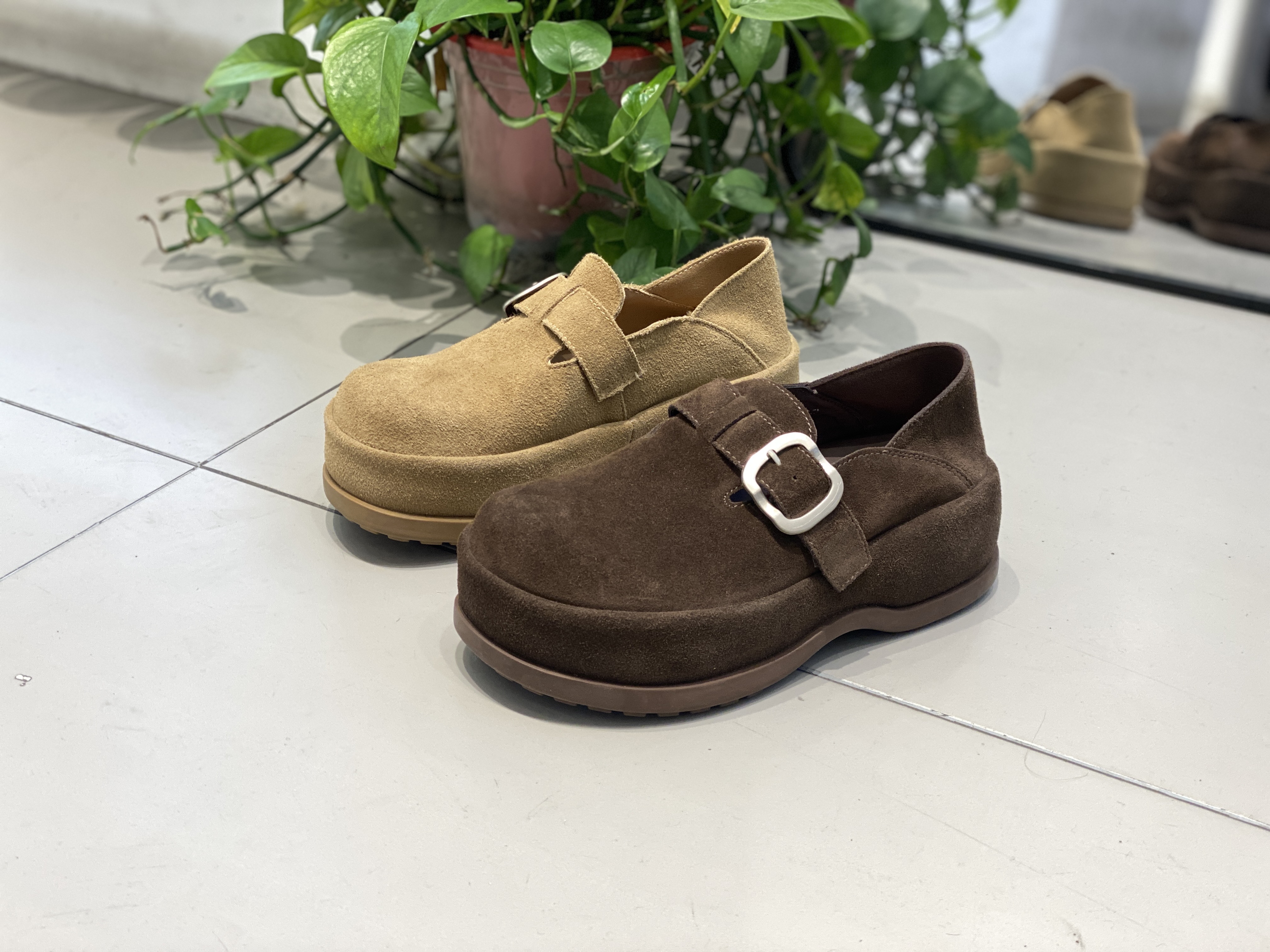 ZSWD厚底魔术贴勃肯单鞋661-288