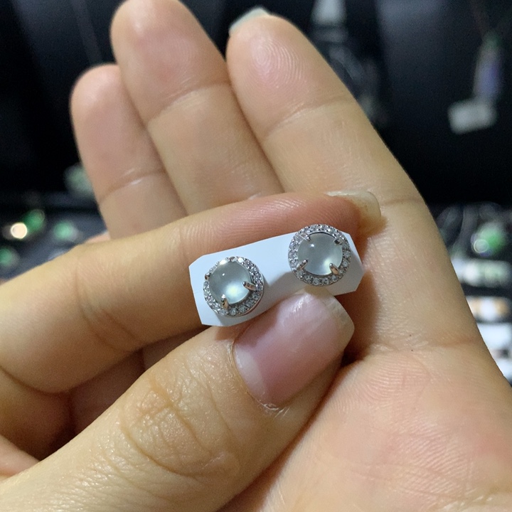 翡翠银S925镶嵌戒指