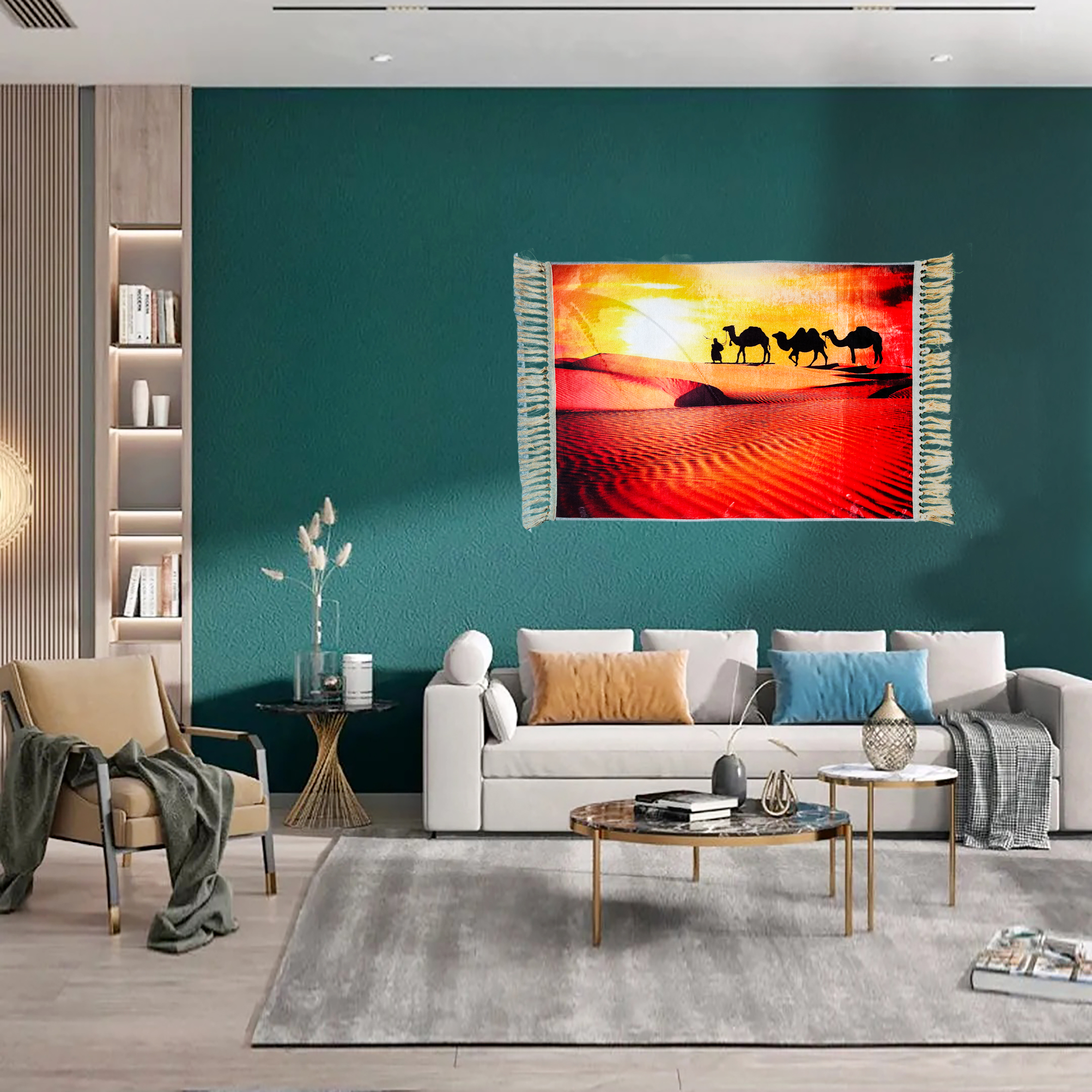 新款2025年网红挂毯卧室藏式，风景挂毯，70cm*115cm挂毯（包括流苏）