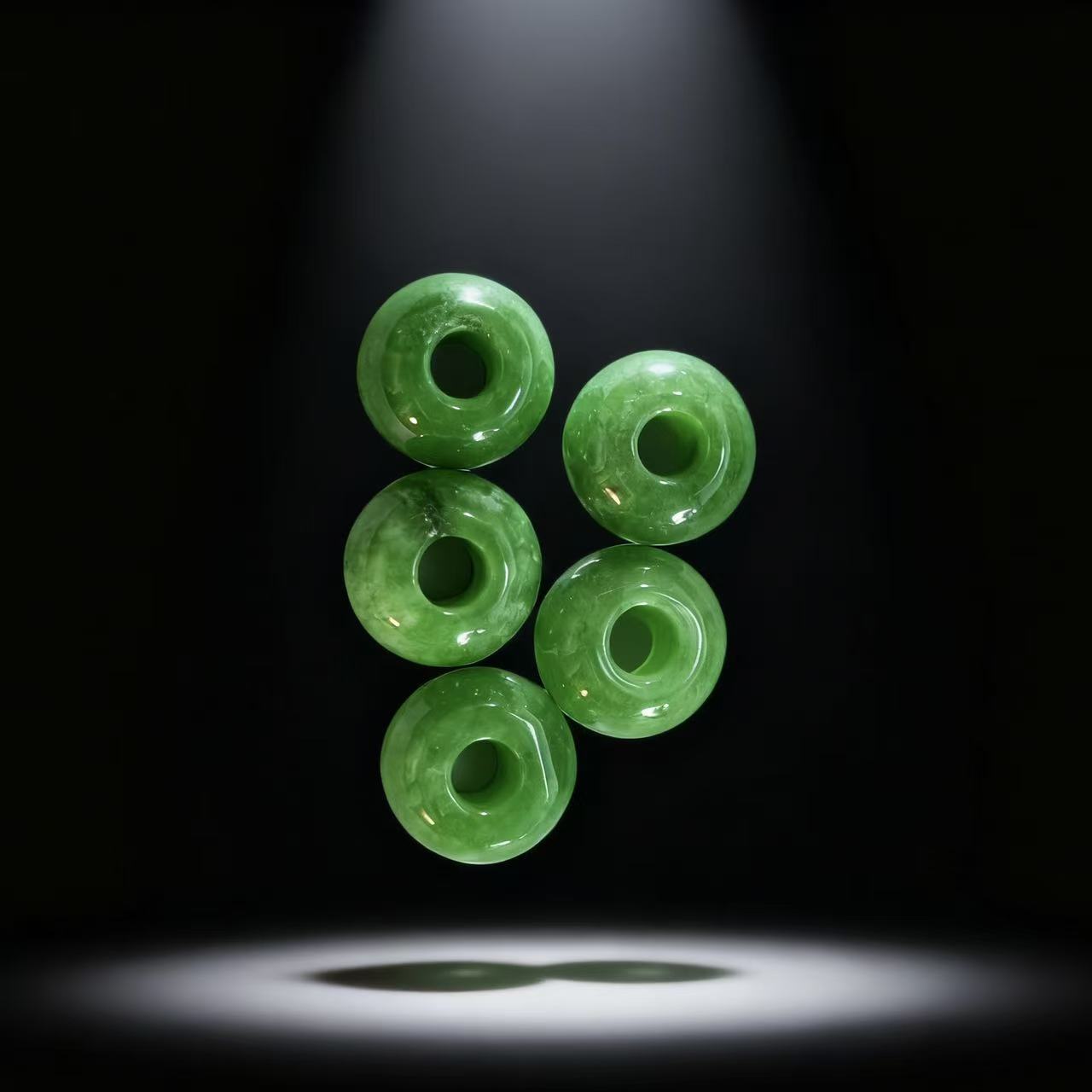 GY867 绿色平安扣 多样性发其一