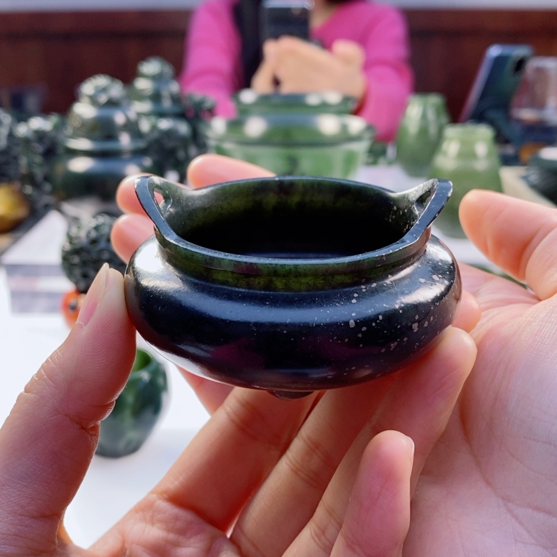 和田玉（青玉）摆件未镶嵌