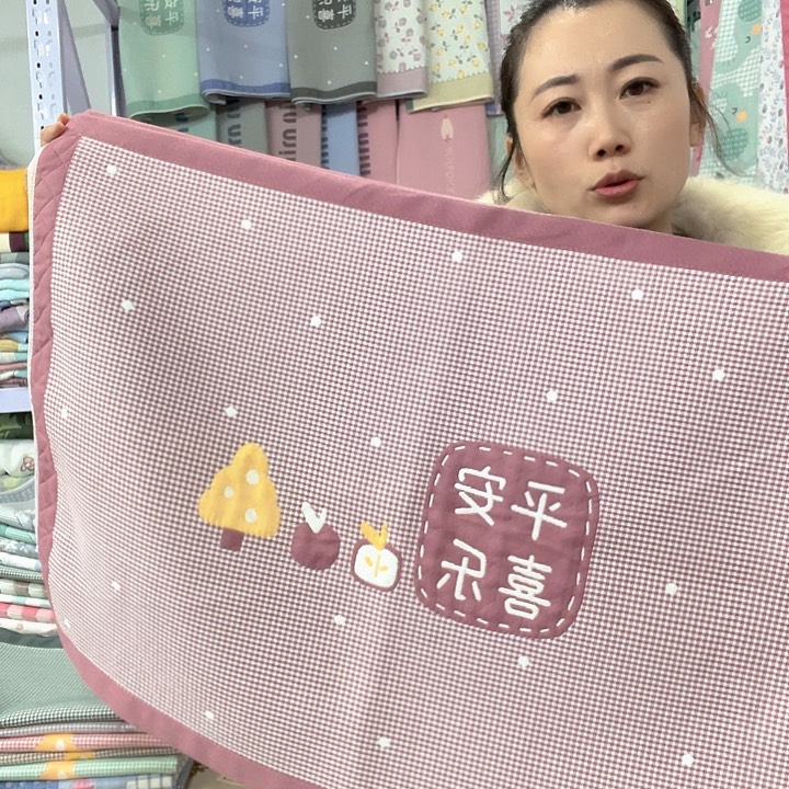 棉特价促销酒红色平安喜乐