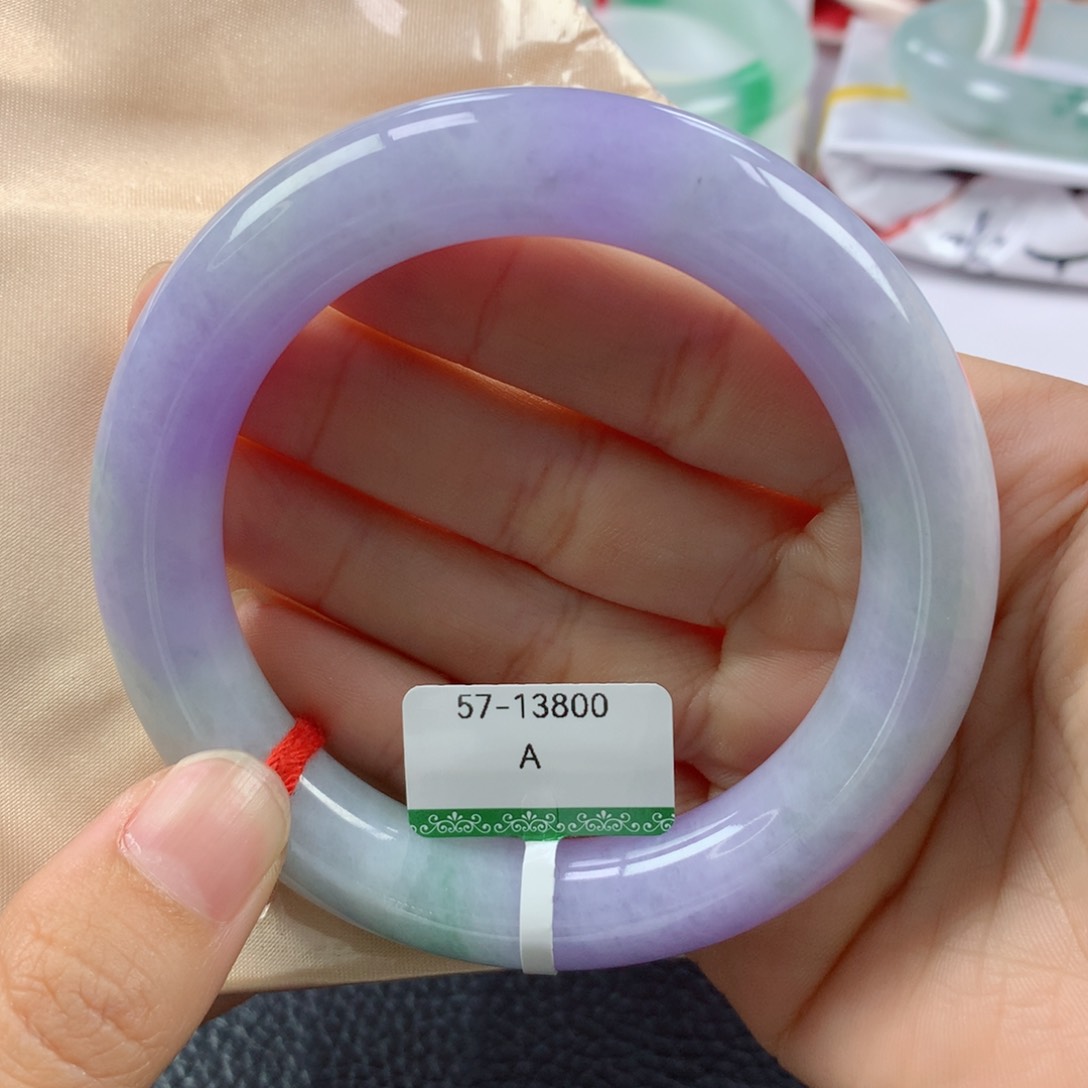 未镶嵌手镯翡翠缅甸天然翡翠A货57.8圆