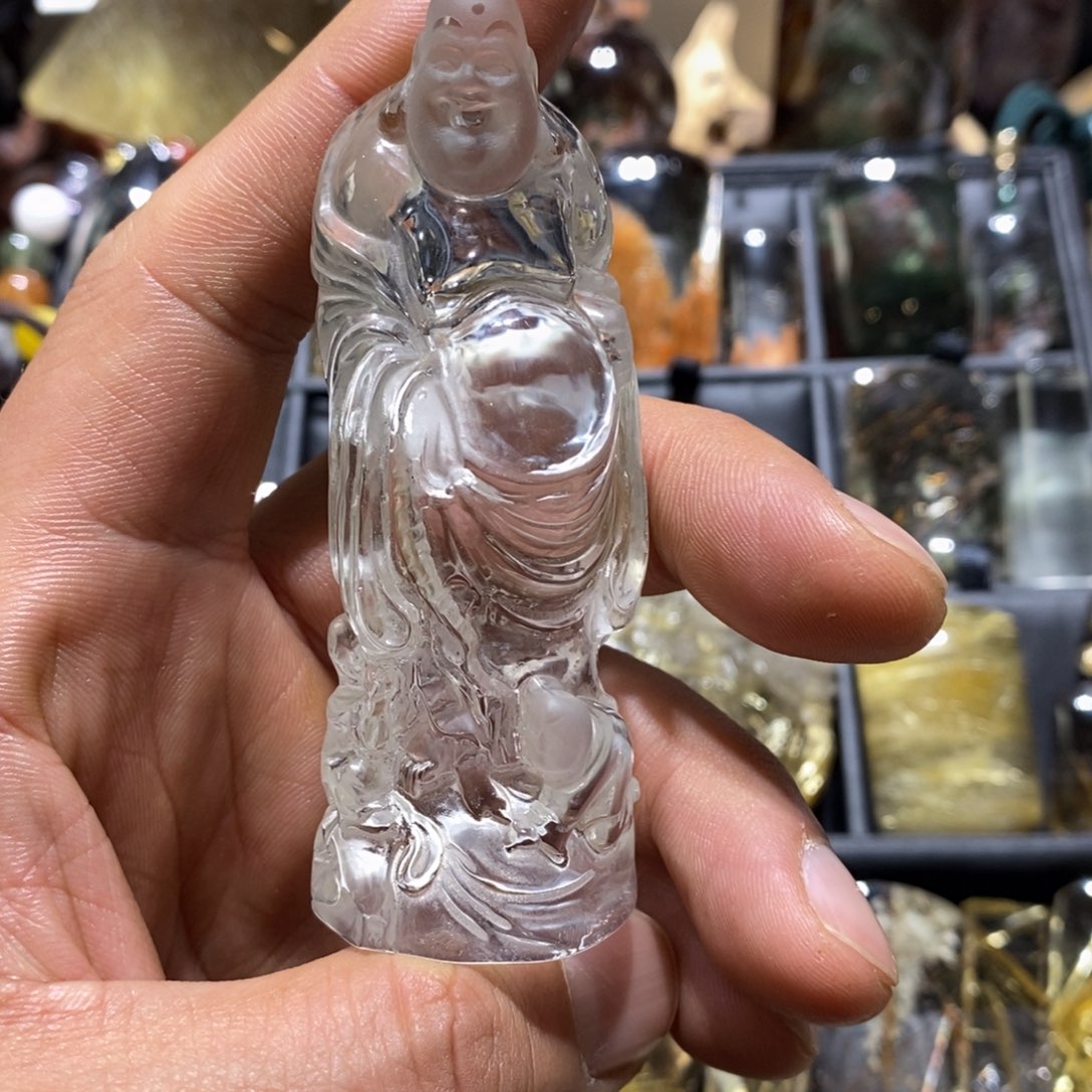 水晶水晶摆件未镶嵌叭**啥