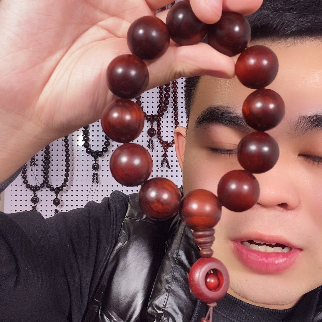 无***．木紫檀手串 1.8 13颗