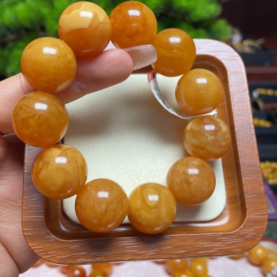 未镶嵌蜜蜡手链手串