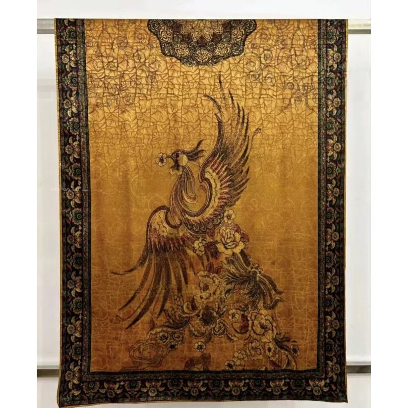 【1354】【有凤来仪】香云龟裂纹180*70长巾轻奢高定百搭丝巾