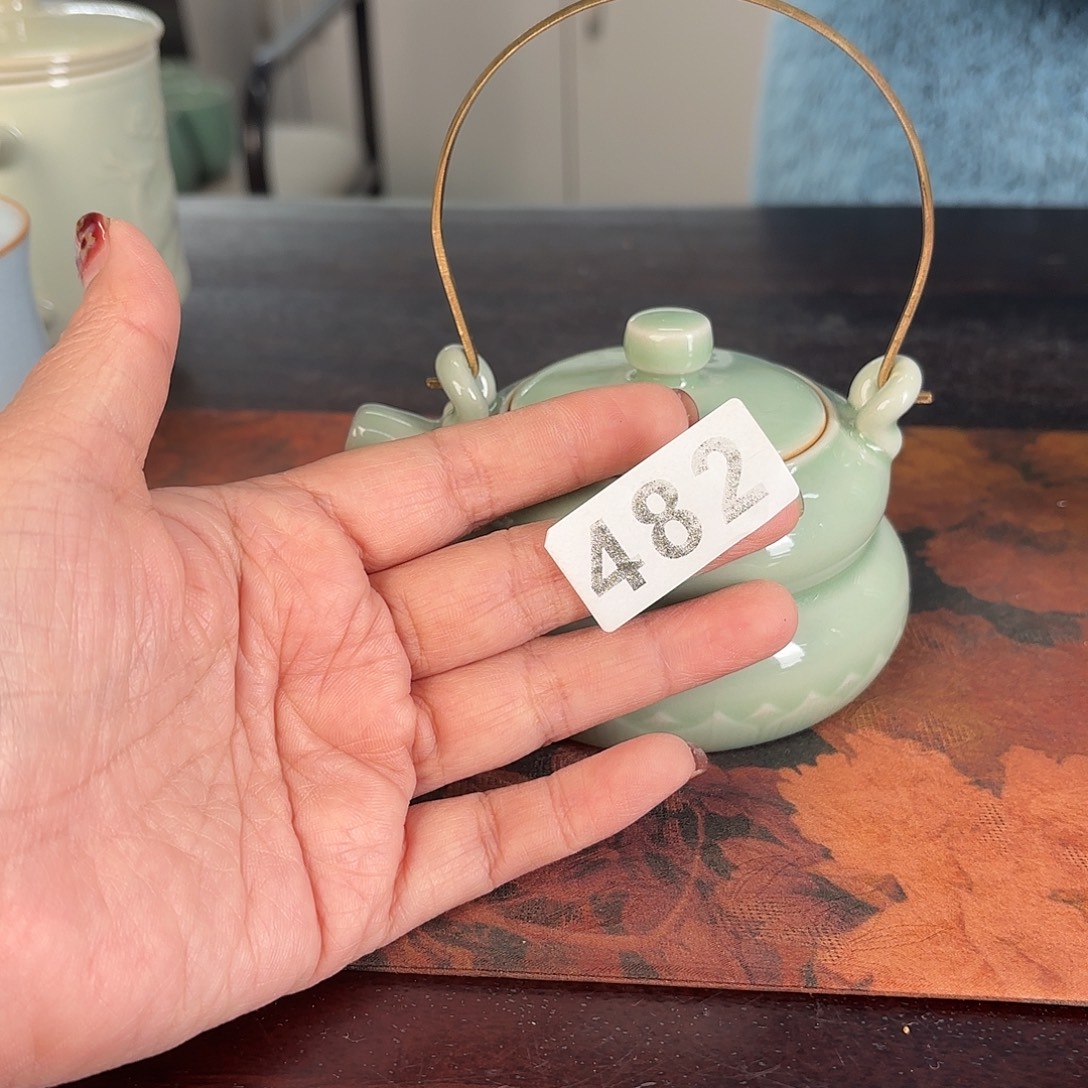 龙泉云间青瓷小米茶器