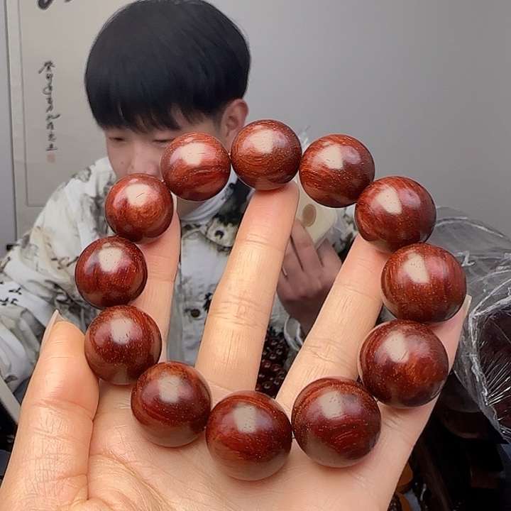 小叶紫檀手串/手链明***好檀香紫檀2.0中