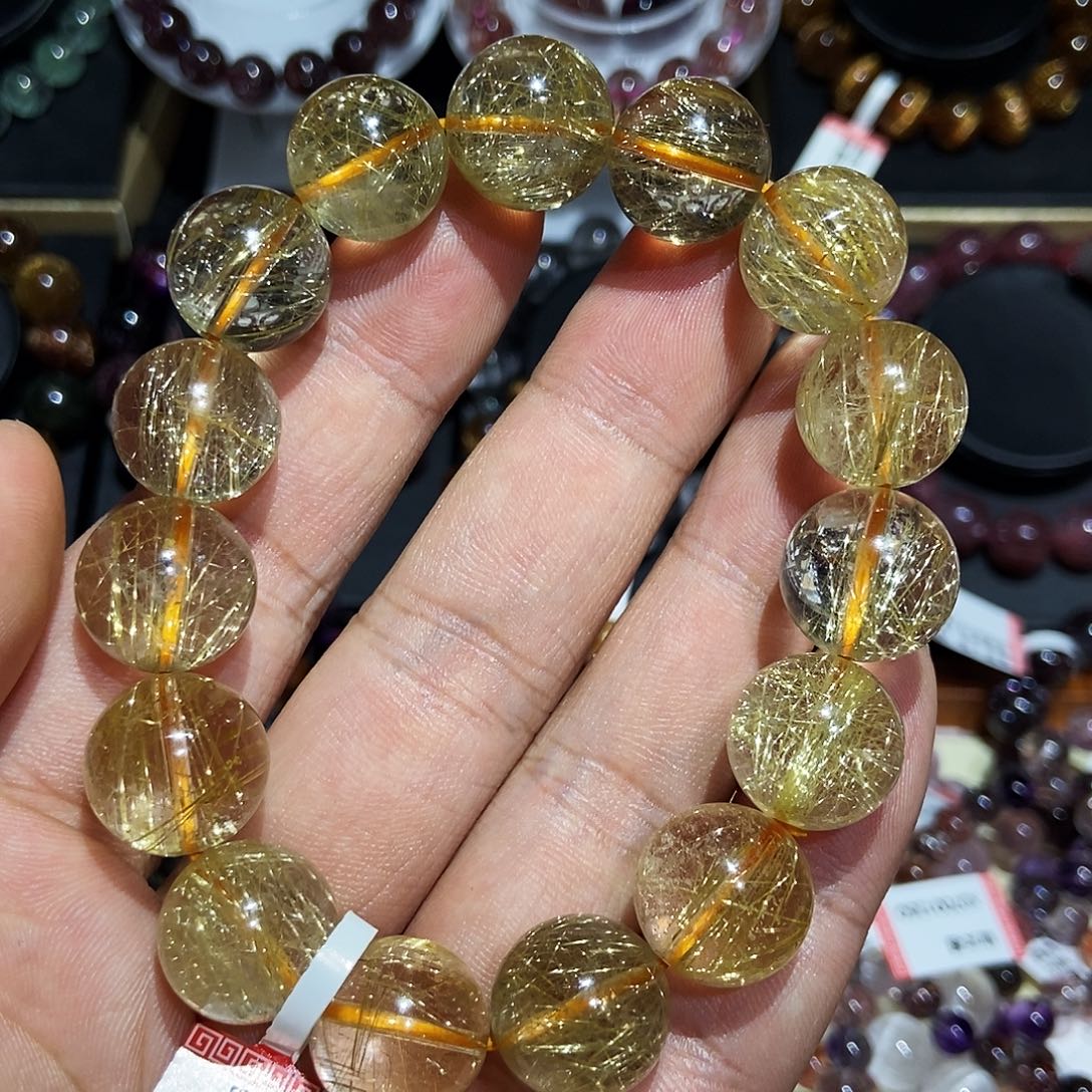 手串未镶嵌水晶发晶15