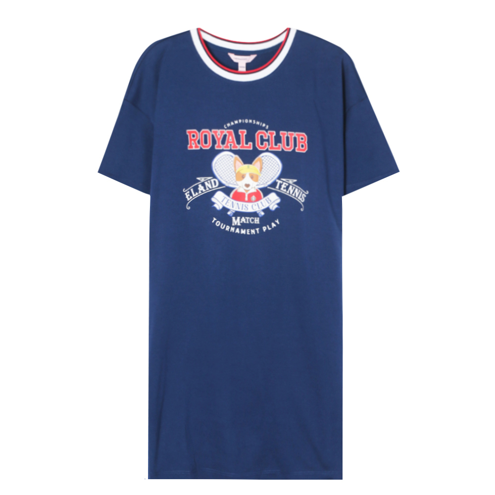 【恋】时尚简约印花长款T恤B61-EEOMB25Q1N