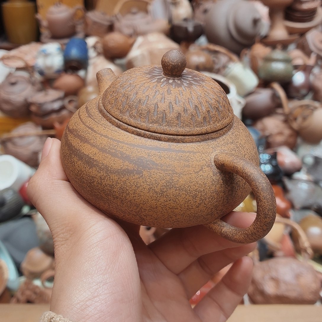 柴烧老岩泥高温茶器皿