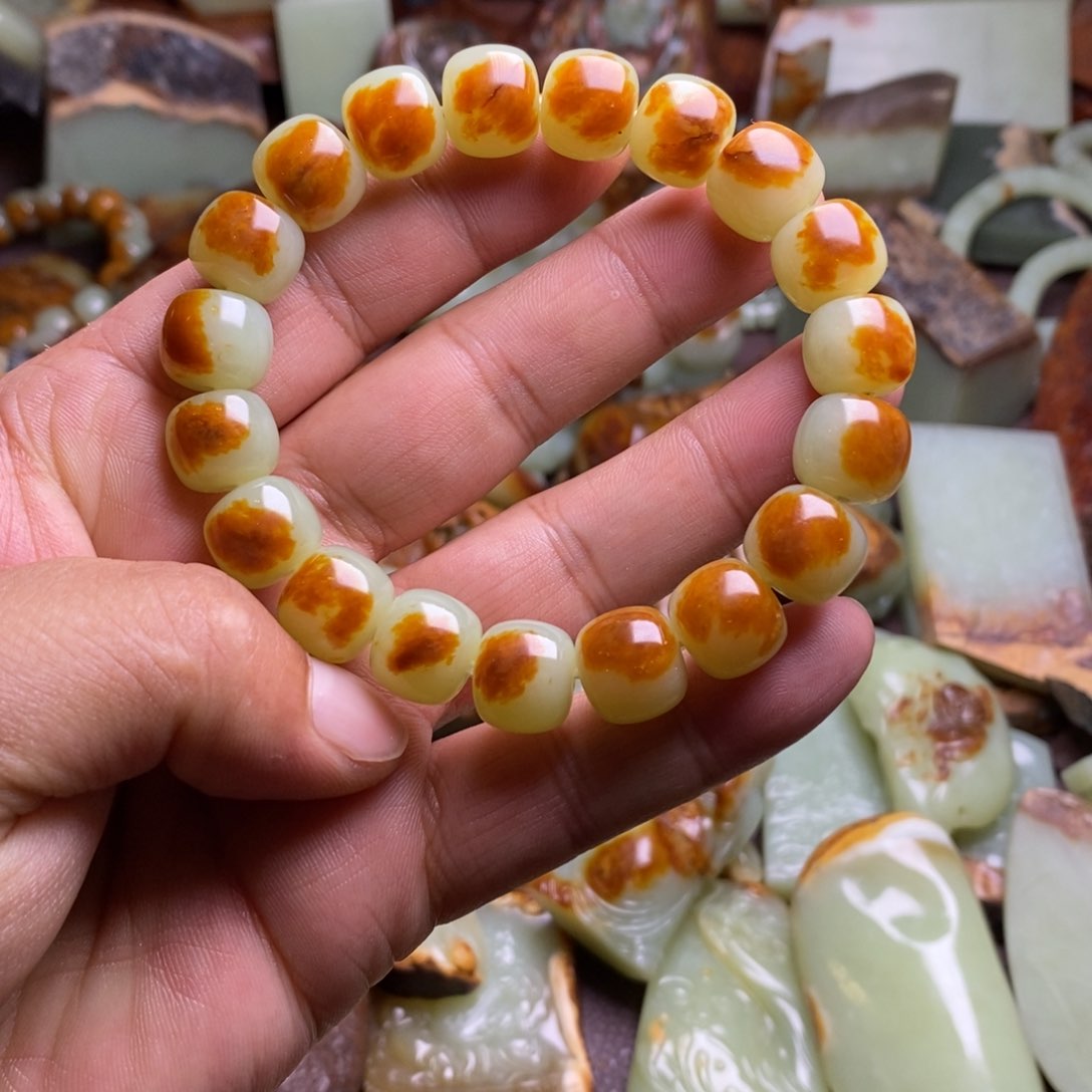 【闪购商品】岫岩河磨玉（透闪石质玉）未镶嵌套链