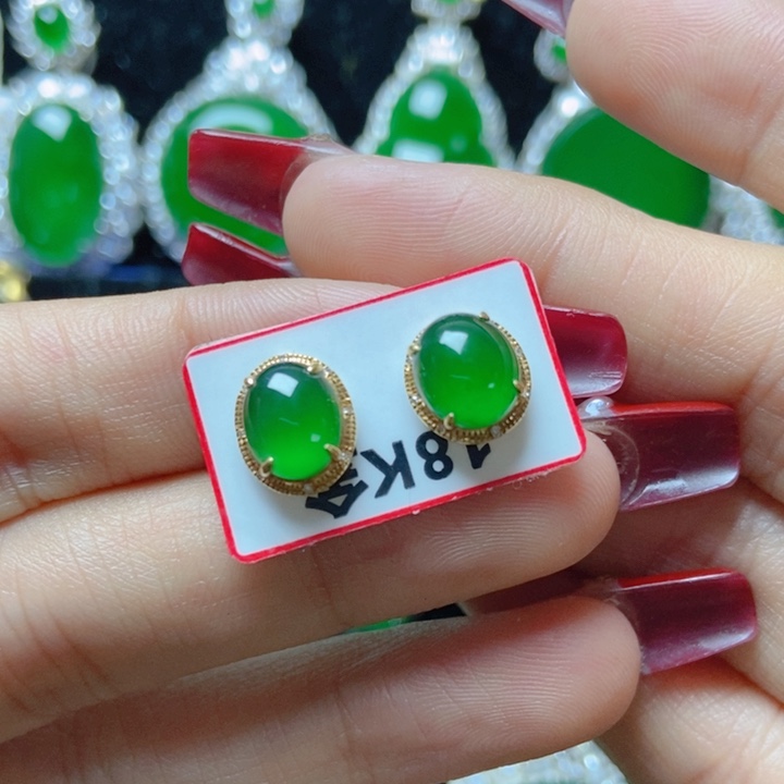 翡翠颈饰18K金镶嵌