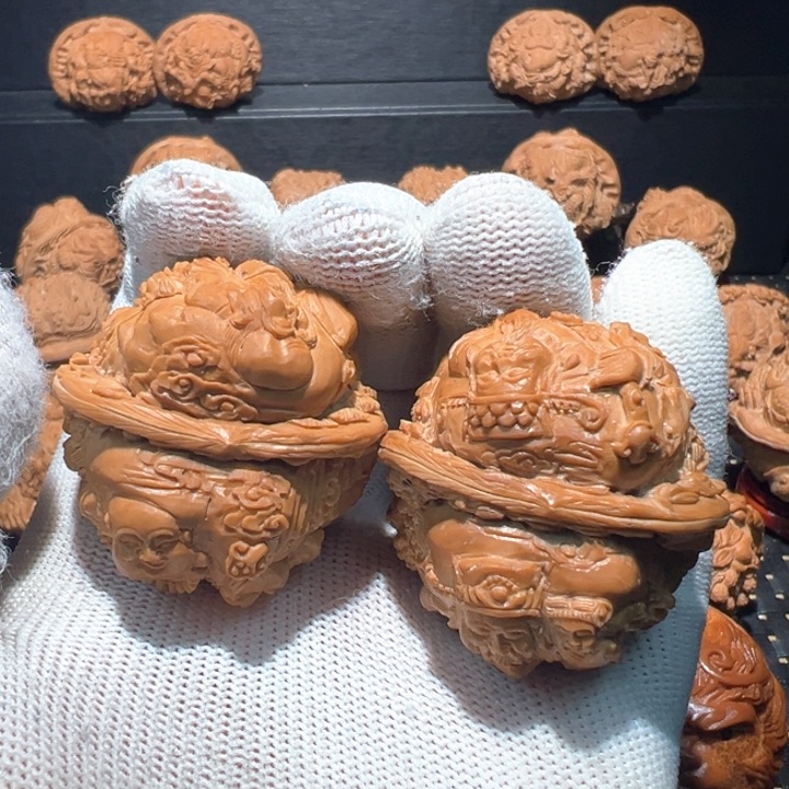 文玩核桃把件易*福禄寿喜